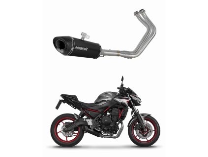 Kawasaki Z650 2023 - 2025 Full system Kolektor wydech tłumik HP8 BLACK + dB killer