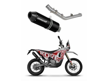 Kove 450 RALLY 2023 - 2025 wydech tłumik MX2 BLACK + dB killer