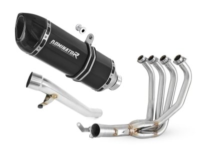 Suzuki GSF 650 BANDIT N / S 2005 - 2006 Full system Kolektor wydech tłumik HP1 BLACK + dB killer
