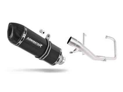 Yamaha YBR 125 2009 - 2018 Full system Kolektor wydech tłumik HP1 BLACK + dB killer