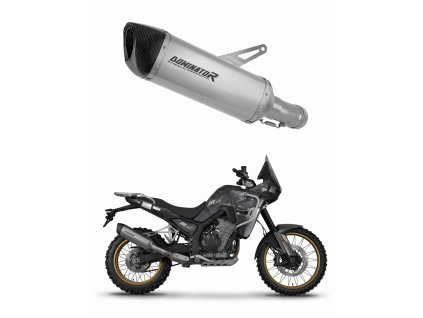 Kove 800 X Pro Adventure / Rally 2023 - 2025 wydech tłumik tytanowy HP6 + dB killer