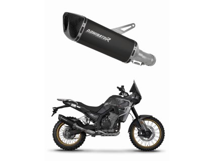 Kove 800 X Pro Adventure / Rally 2023 - 2025 wydech tłumik HP6 BLACK + dB killer