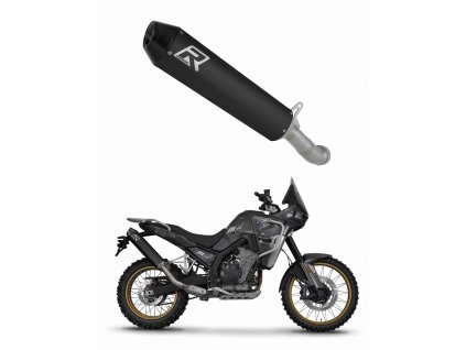 Kove 800 X Pro Adventure / Rally 2023 - 2025 wydech tłumik MX2 BLACK + dB killer