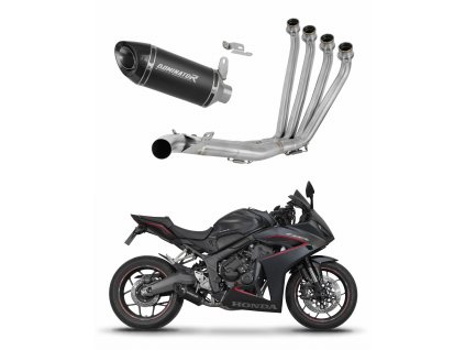 Honda CBR 650 R / E-Clutch 2024 - 2025 Full system Kolektor wydech tłumik HP8 BLACK + dB killer