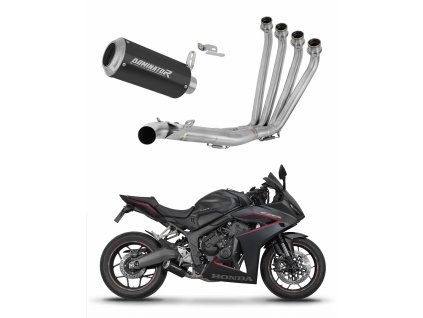 Honda CB 650 R / E-Clutch 2024 - 2025 Full system Kolektor wydech tłumik GP BLACK + dB killer