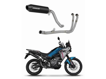 CF MOTO 450 MT 2024 Full system Kolektor wydech tłumik MX2 BLACK + dB killer