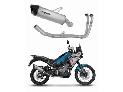CF MOTO 450 MT 2024 Full system Kolektor wydech tłumik tytanowy HP6 + dB killer