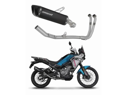CF MOTO 450 MT 2024 Full system Kolektor wydech tłumik HP6 BLACK + dB killer