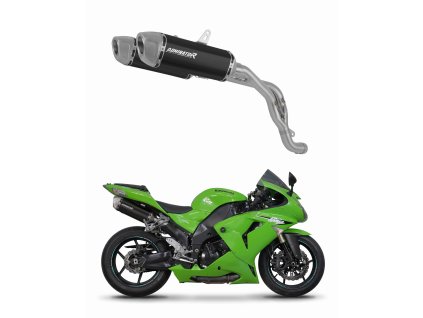 Kawasaki ZX10R 2006 - 2007 wydech tłumik S6 BLACK + dB killer