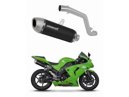 Kawasaki ZX10R 2006 - 2007 wydech tłumik S6 BLACK + dB killer