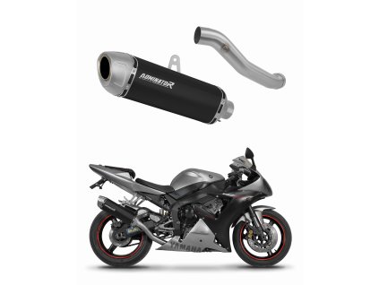 Yamaha YZF R1 1000 RN09 2002 - 2003 wydech tłumik S6 BLACK + dB killer