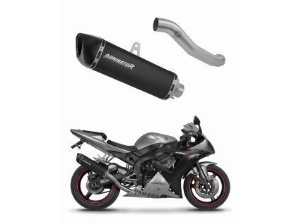 Yamaha YZF R1 1000 RN09 2002 - 2003 wydech tłumik HP6 BLACK + dB killer