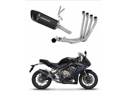 Honda CB 650 R 2019 - 2023 Full system Kolektor wydech tłumik HP6 BLACK + dB killer