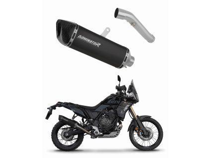 Yamaha Tenere 700 2021 - 2024 wydech tłumik HP6 BLACK + dB killer