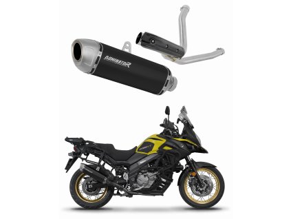 Suzuki DL 650 V-Strom 2017 - 2025 wydech tłumik S6 BLACK + dB killer