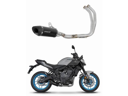 Yamaha MT 07 2025 Full system Kolektor wydech tłumik HP8 BLACK + dB killer