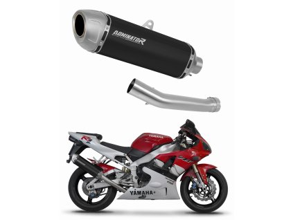 Yamaha YZF R1 1000 RN01 1998 - 1999 wydech tłumik S6 BLACK + dB killer