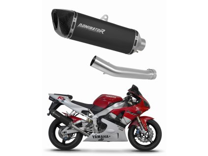 Yamaha YZF R1 1000 RN01 1998 - 1999 wydech tłumik HP6 BLACK + dB killer