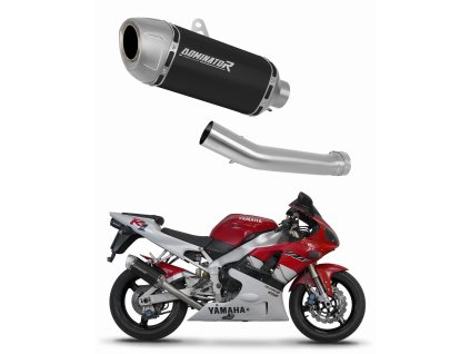 Yamaha YZF R1 1000 RN01 1998 - 1999 wydech tłumik S6 Shorty BLACK + dB killer