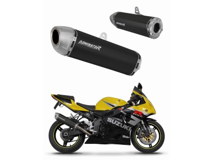 Suzuki GSXR 600 K1-K5 2001 - 2005 wydech tłumik S6 BLACK + dB killer
