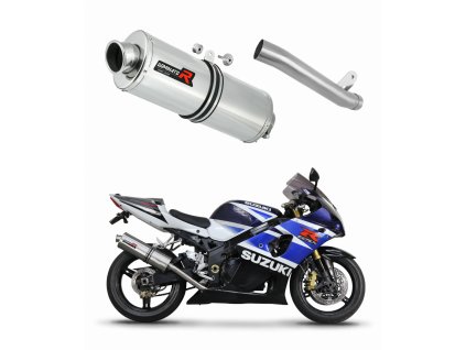 Suzuki GSXR 1000 K1 - K4 2001 - 2004 wydech Tłumik Slip-on OV + dB killer medium