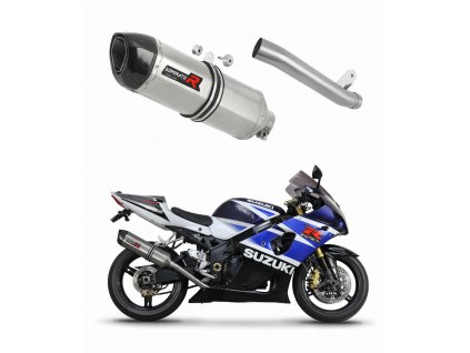 Suzuki GSXR 1000 K1 - K4 2001 - 2004 wydech Tłumik Slip-on HP1 + dB killer medium