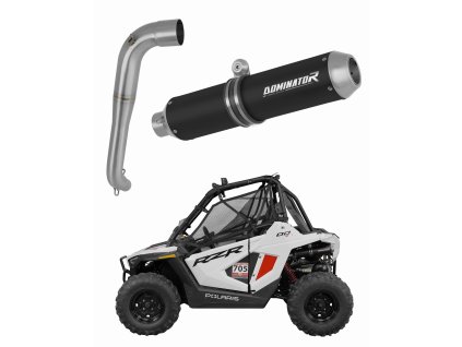 Polaris RZR 200 2022 - 2025 wydech tłumik MX BLACK + dB killer