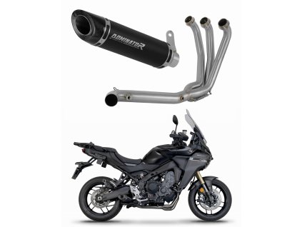 Yamaha Tracer 9 / GT 2025 Full system Kolektor wydech tłumik HP8 BLACK + dB killer