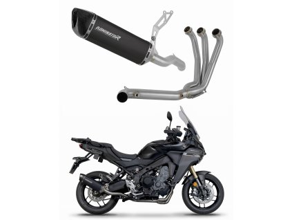 Yamaha Tracer 9 / GT 2025 Full system Kolektor wydech tłumik HP6 BLACK + dB killer
