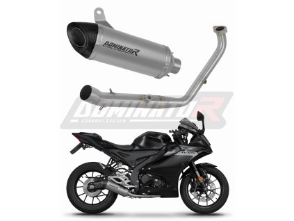 Laděný výfuk Dominator Yamaha YZF R125 2024 - 2025 EURO 5+ Kompletní systém Výfukové potrubí HP8 + dB killer medium