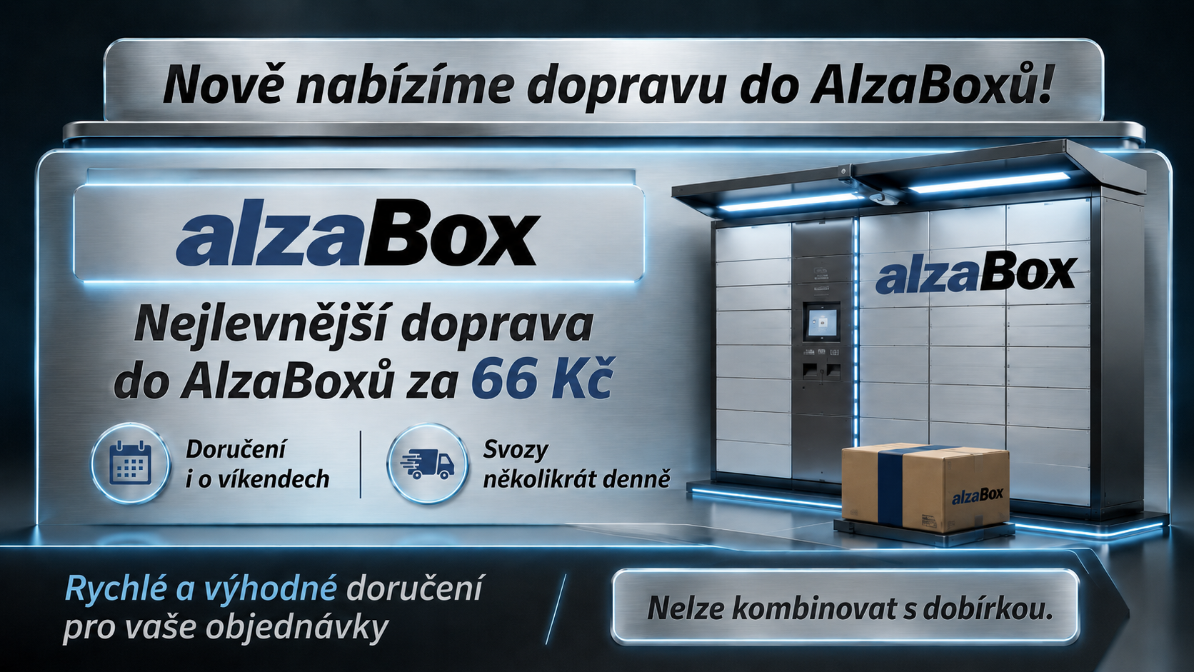 Alza jako dopravce do AlzaBoxů