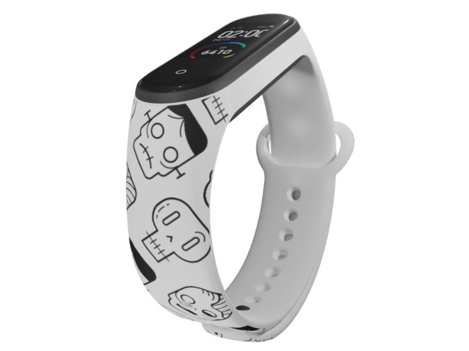 Náhradní náramek Mi band 3/4/5/6/7 Zombíci (Barva Vícebarevná, Pro Přístroj Xiaomi Mi Band 7)