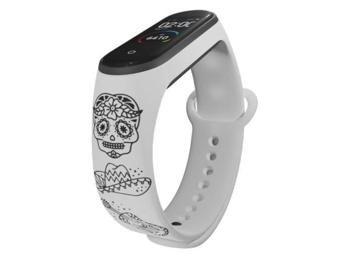 Náhradní náramek Mi band 3/4/5/6/7 Mexico (Barva Vícebarevná, Pro Přístroj Xiaomi Mi Band 7)