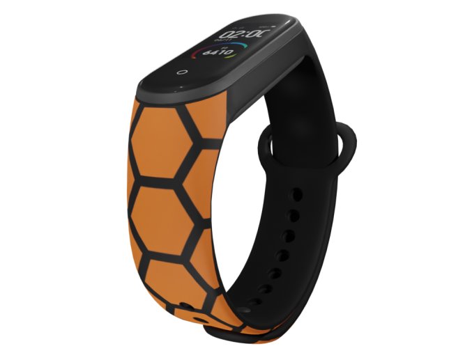 Náhradní náramek Mi band 3/4/5/6/7 Med (Barva Vícebarevná, Pro Přístroj Xiaomi Mi Band 7)