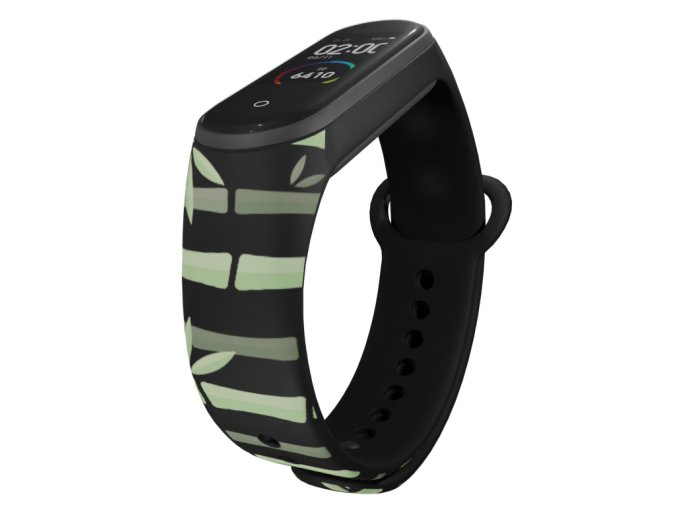 Náhradní náramek Mi band 3/4/5/6/7  Bambus (Barva Vícebarevná, Pro Přístroj Xiaomi Mi Band 7)