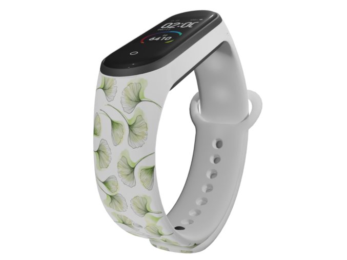 Náhradní náramek Mi band 3/4/5/6/7 Ginko (Barva Vícebarevná, Pro Přístroj Xiaomi Mi Band 7)