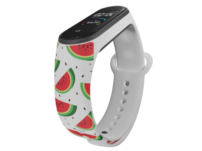 Náhradní náramek Mi band 3/4/5/6/7 Melouny (Barva Vícebarevná, Pro Přístroj Xiaomi Mi Band 7)