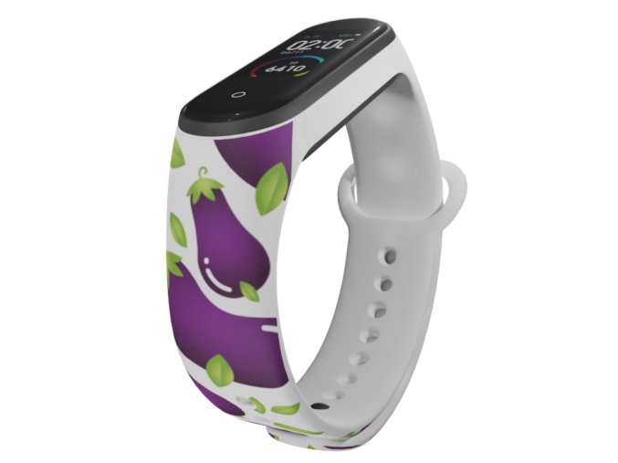 Náhradní náramek Mi band 3/4/5/6/7 Lilek (Barva Vícebarevná, Pro Přístroj Xiaomi Mi Band 7)
