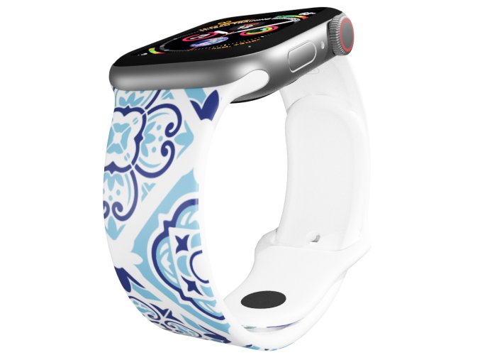 Apple watch řemínek Modrý porcelán (Rozměr 42/44/45/46/49mm)