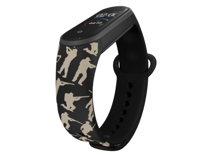 Náhradní náramek Mi band 3/4/5/6/7 Lovec (Barva Vícebarevná, Pro Přístroj Xiaomi Mi Band 7)