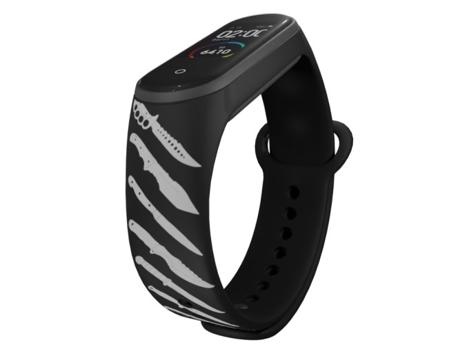 Náhradní náramek Mi band 3/4/5/6/7 Nože (Barva Vícebarevná, Pro Přístroj Xiaomi Mi Band 7)