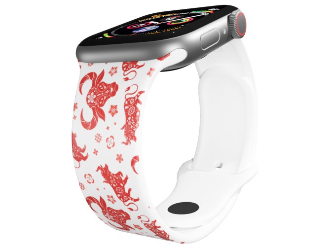 Apple watch řemínek Buvol (Barva Bílá, Rozměr 42/44/45/46/49mm)