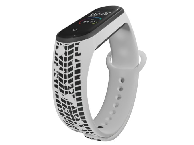 Náhradní náramek Mi band 3/4/5/6/7 Stopy pneumatiky (Barva Vícebarevná, Pro Přístroj Xiaomi Mi Band 7)