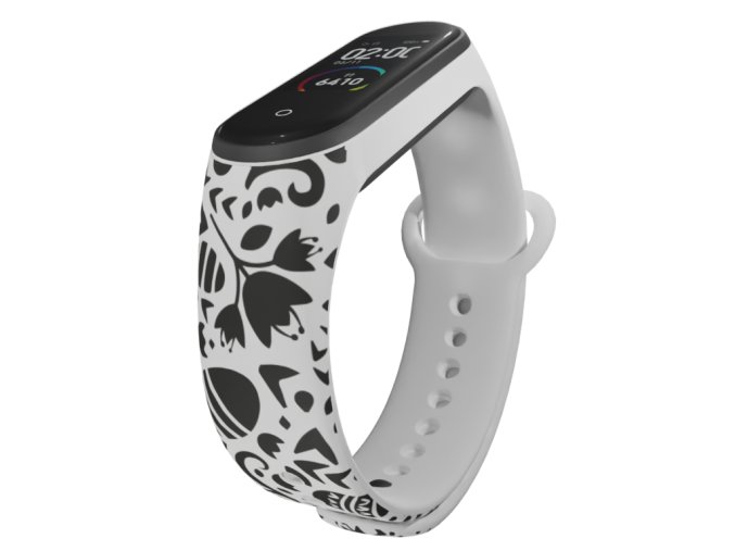 Náhradní náramek Mi band 3/4/5/6/7 Černobílá kuřátka (Barva Vícebarevná, Pro Přístroj Xiaomi Mi Band 7)