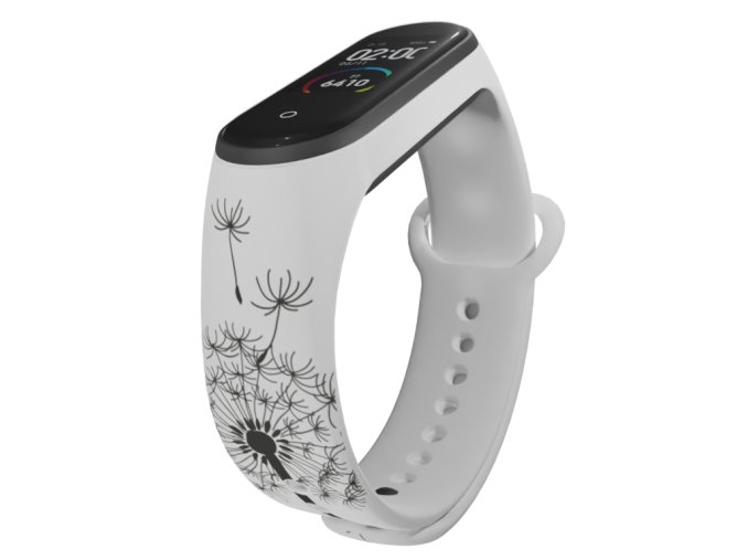 Náhradní náramek Mi band 3/4/5/6/7 Pampeliška 2 (Barva Vícebarevná, Pro Přístroj Xiaomi Mi Band 7)