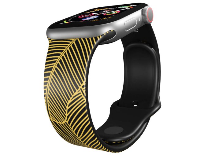 Apple watch řemínek Zlaté listy (Rozměr 42/44/45/46/49mm)