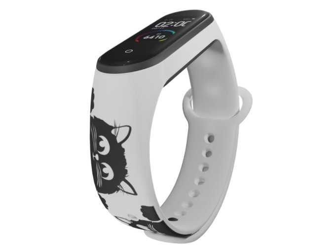 Náhradní náramek Mi band 3/4/5/6/7 Mourek (Barva Vícebarevná, Pro Přístroj Xiaomi Mi Band 7)