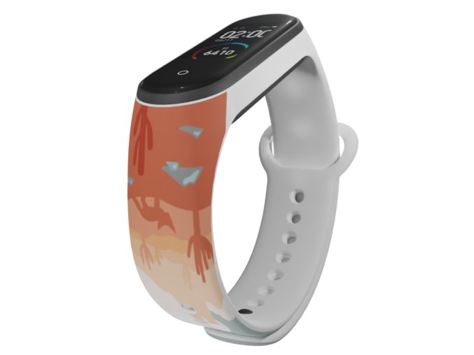 Náhradní náramek Mi band 3/4/5/6/7 Africká poušť na horách (Barva Vícebarevná, Pro Přístroj Xiaomi Mi Band 7)
