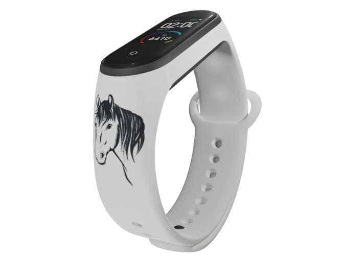 Náhradní náramek Mi band 3/4/5/6/7 Kůň (Barva Vícebarevná, Pro Přístroj Xiaomi Mi Band 7)