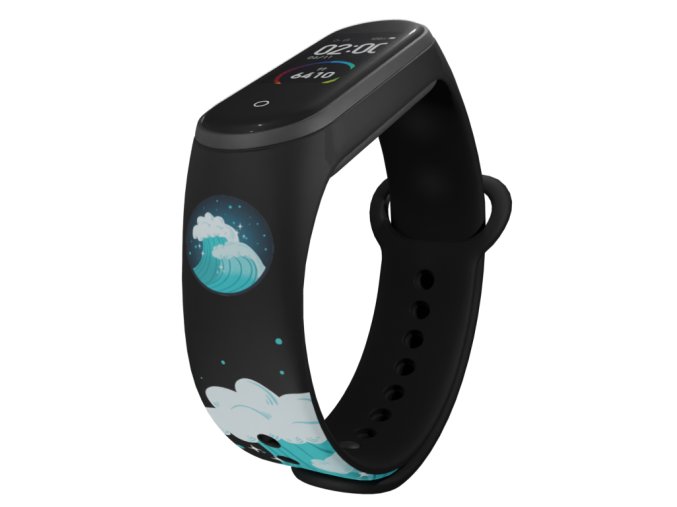 Náhradní náramek Mi band 3/4/5/6/7 Voda (Barva Vícebarevná, Pro Přístroj Xiaomi Mi Band 7)